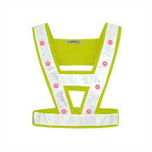 High visibility flashing bike led reflective traffic safety vest products